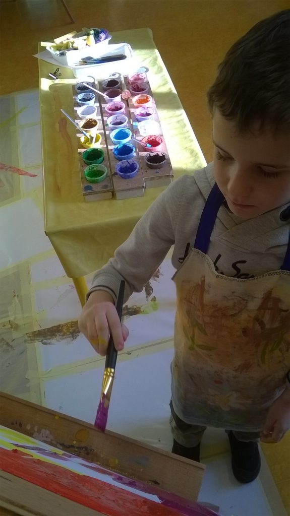 atelier d'art cours enfants peinture